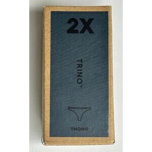 Allbirds NWT Blue Trino Thong Panty XXL Rare Discontinued Merino Tree Blend 2XL